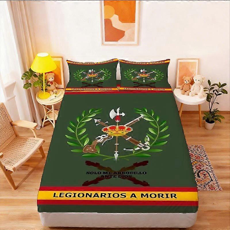 3pcs Spanish Legion Fitted Sheet Set - Soft Comfortable