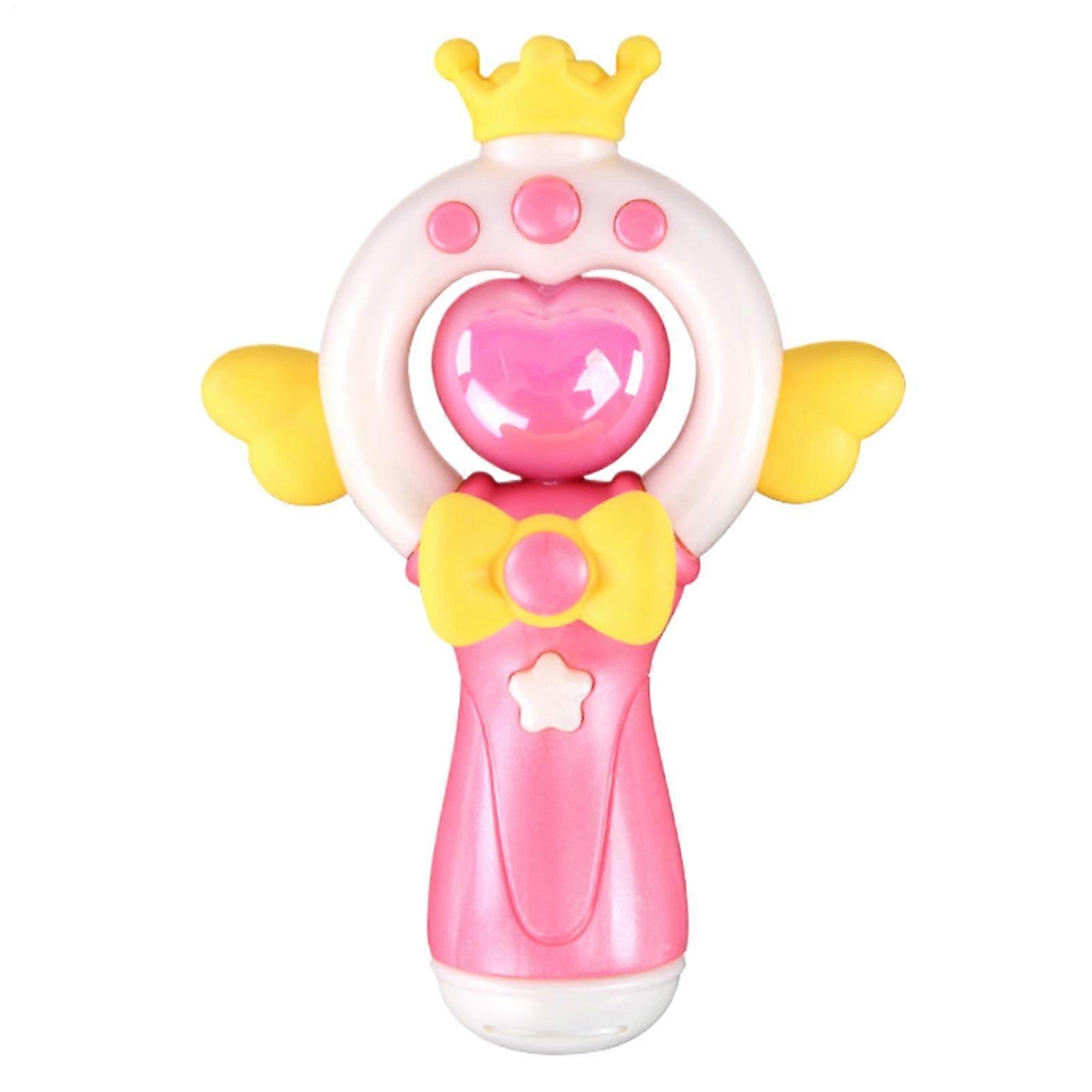 Princess Projector Wand with LED Starlight, Music and Replaceable Patterns for Girls Party