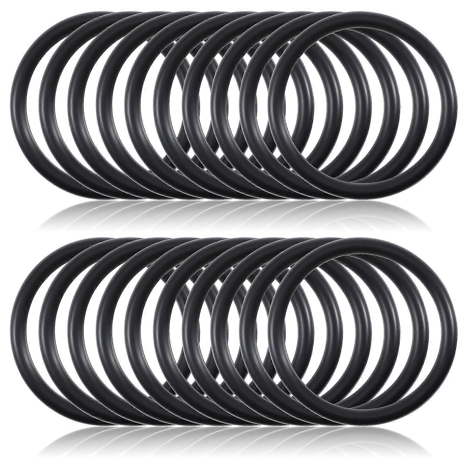 20 Pcs Car Bumper Quick Release Fasteners Kit with Durable Rubber O Rings and Black Washers