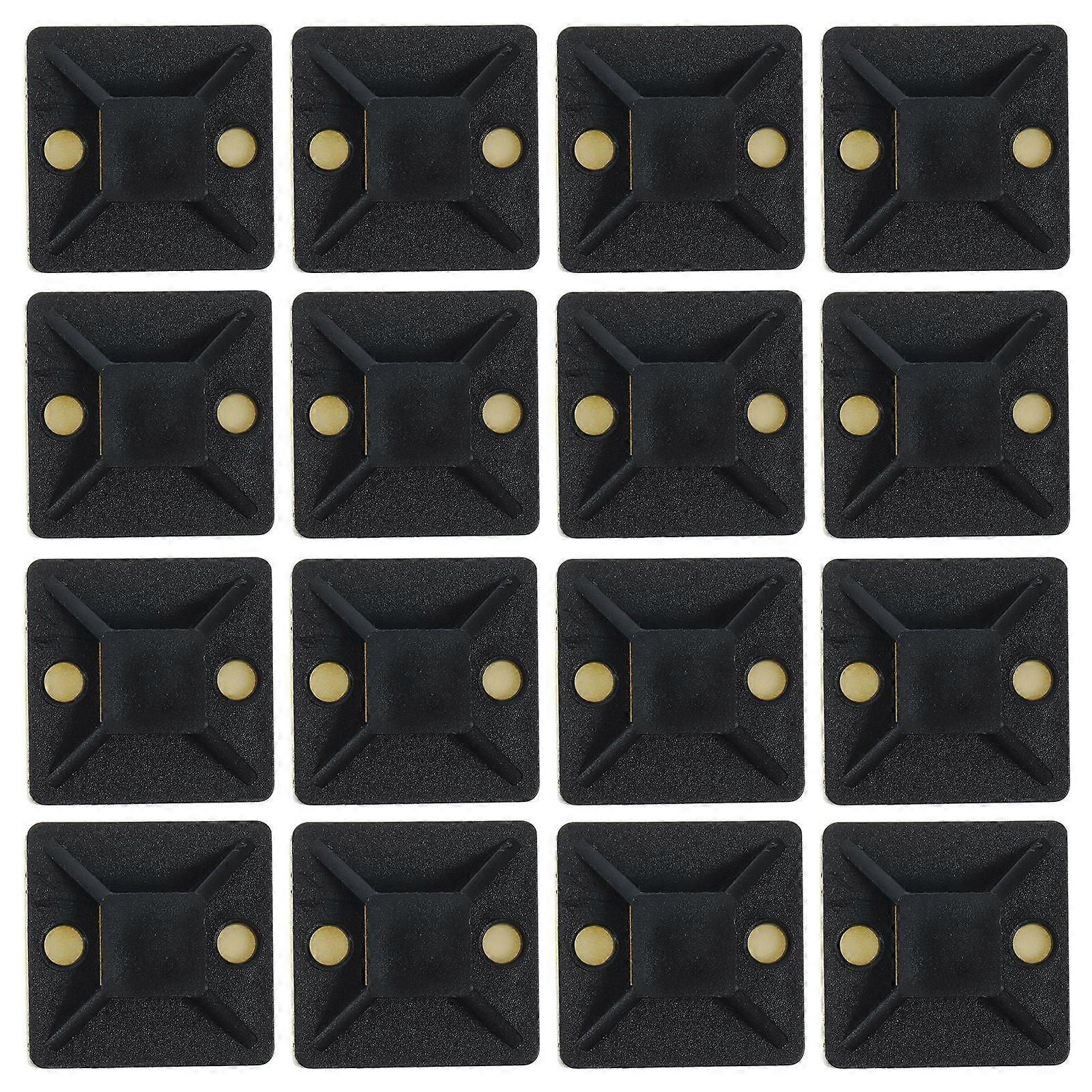 100pcs Cable Zip Tie Mounts Self Adhesive Wire Clips Cable Ties Holders Wire Management Mounts