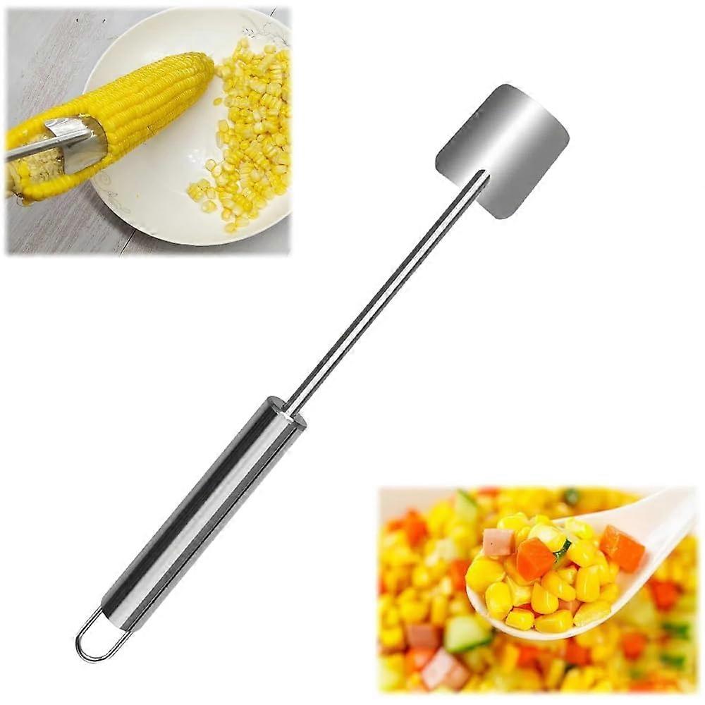 Stainless Steel Corn Peeler Cob Stripper Tool for Quick Kernel Removal in Home and Restaurant
