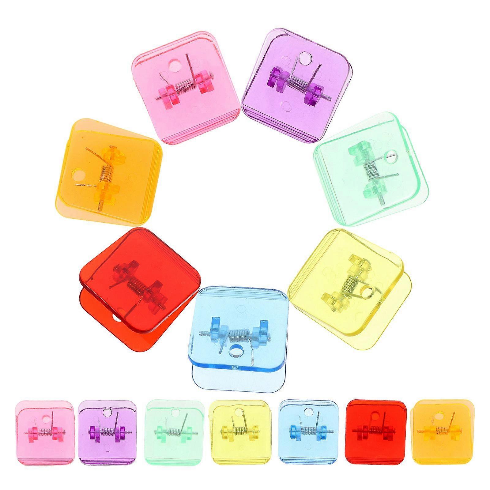14Pcs Household Paper Clips Adorable Sealing Clips Multi-function Plastic Clips Office Accessory