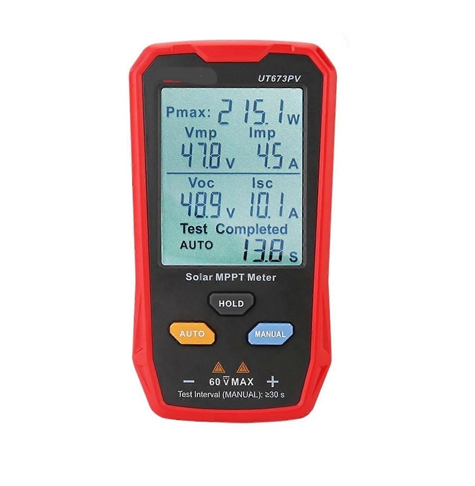 Solar MPPT Panel Tester 5800W PV Power Meter with Dual Test Modes and Large MultiValue Display