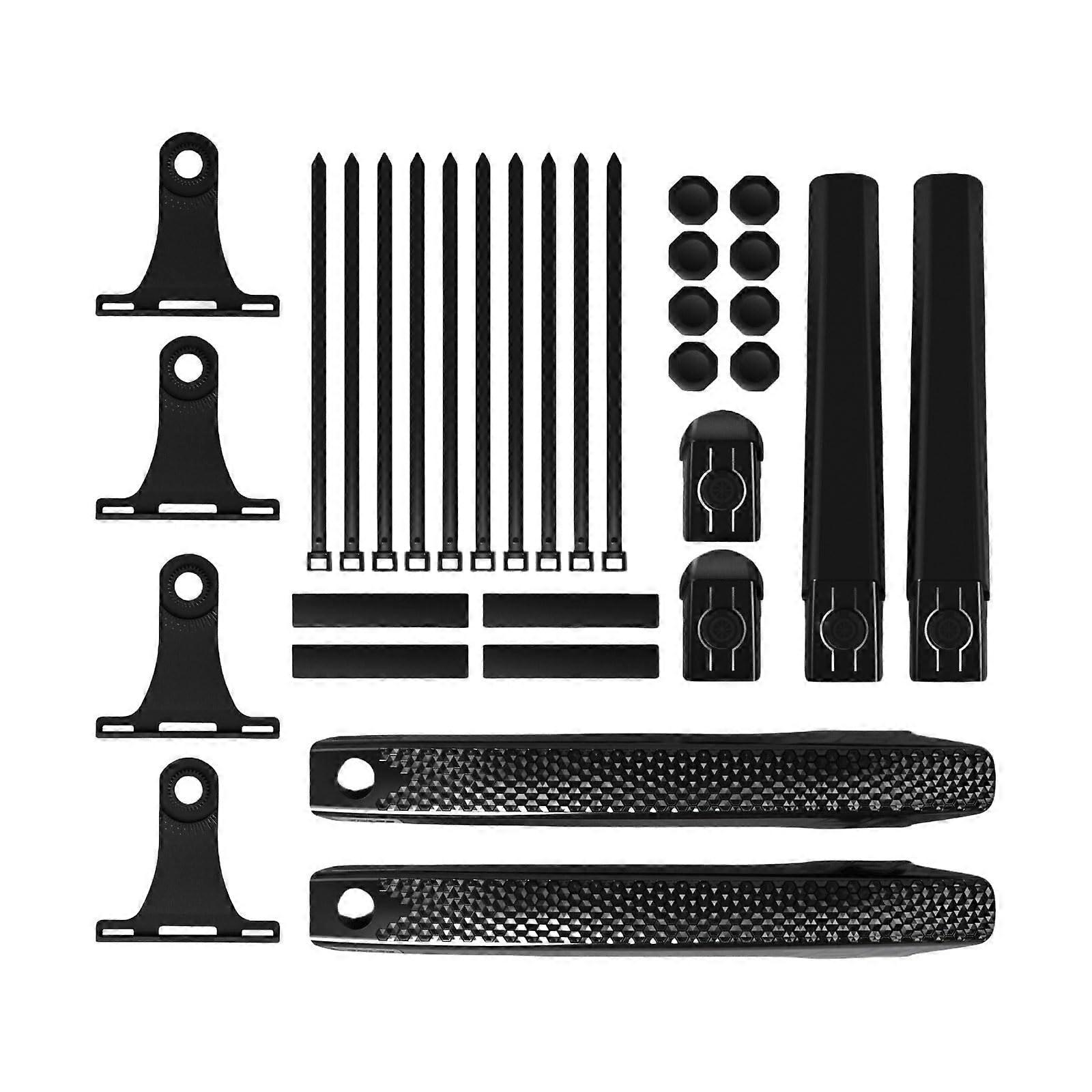 Adjustable Mountain Bike Mudguard Set with Wide Splash Protection and Quick Release Installation