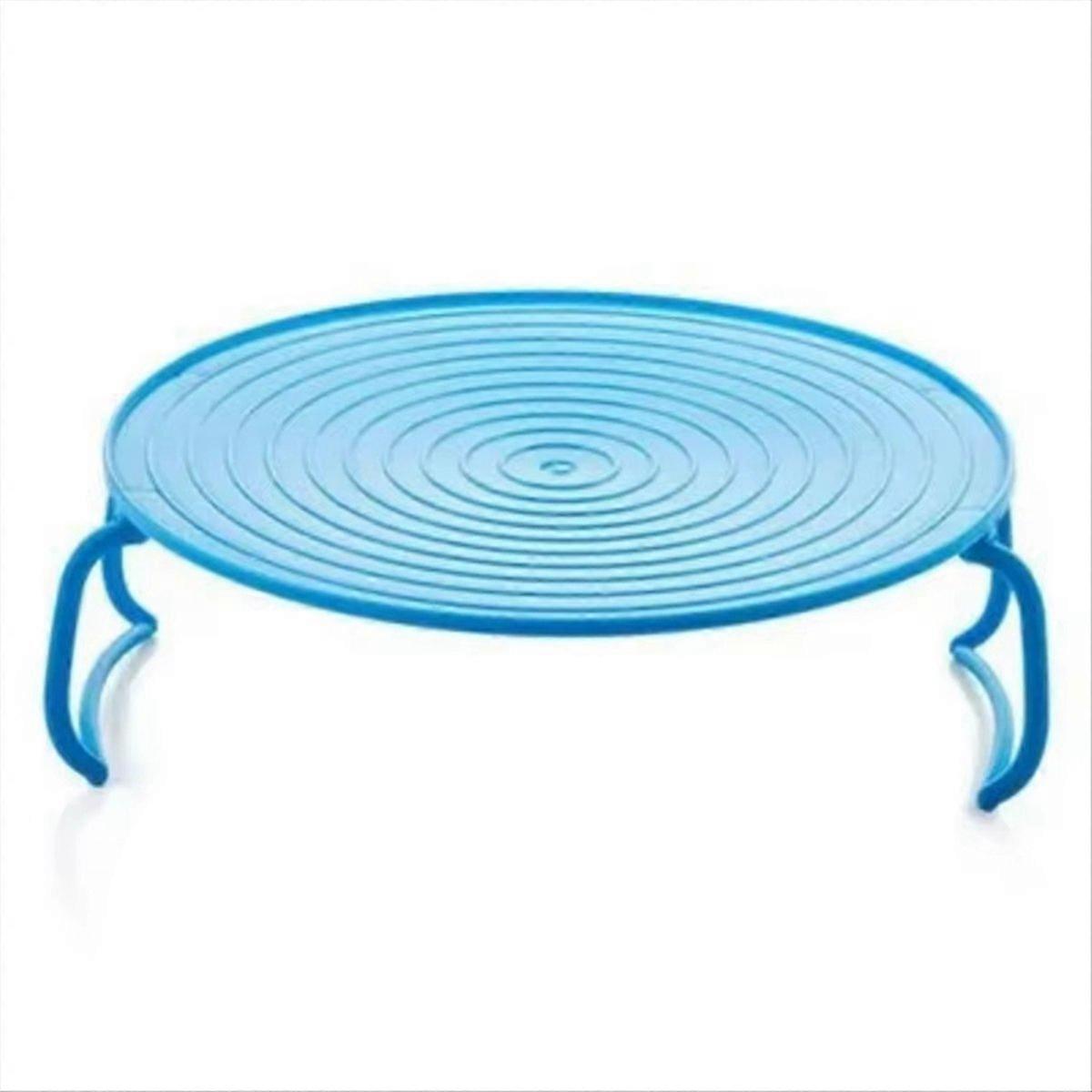Microwave Heating Layered Steaming Tray Double-Layer Rack Blue