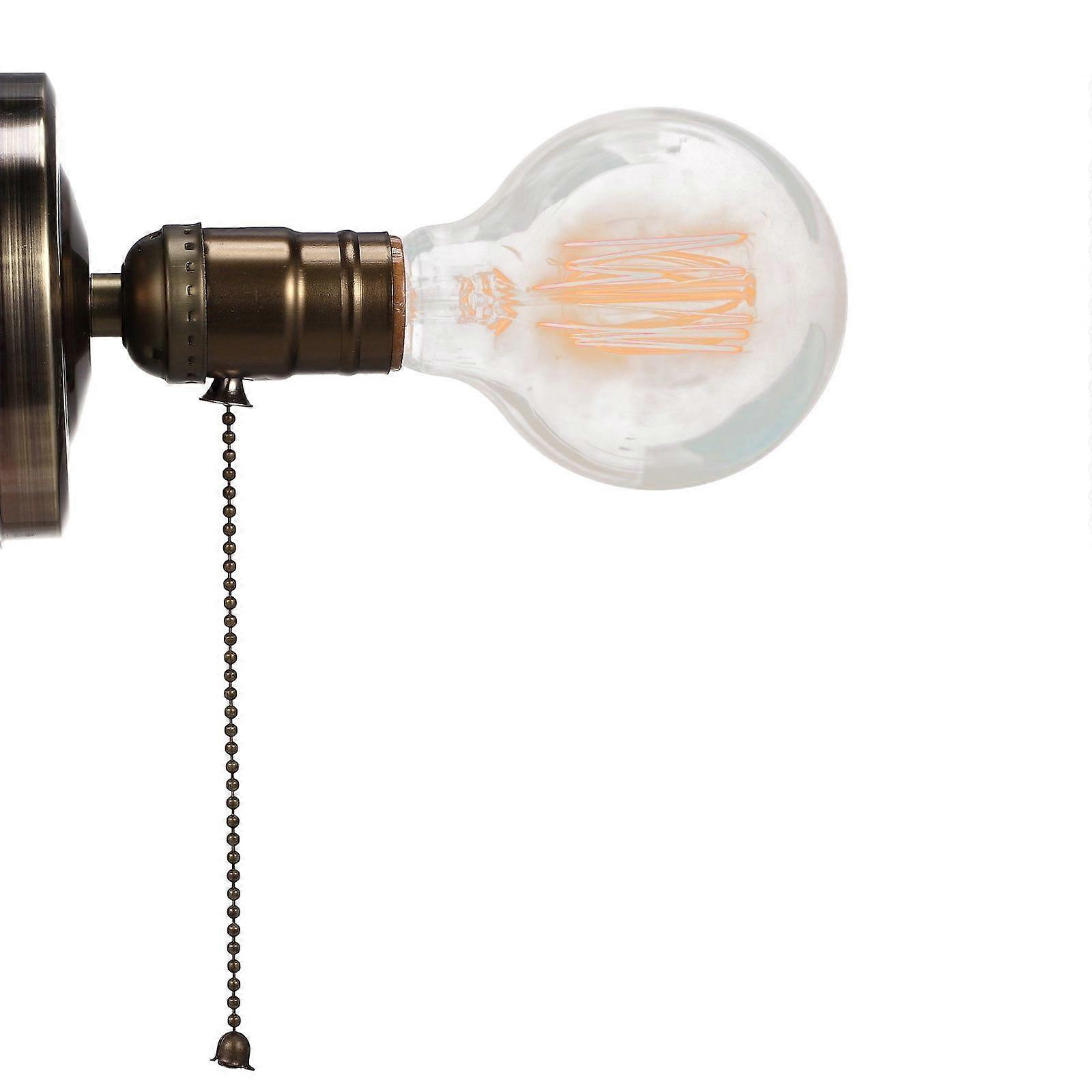 Vintage Zipper Switch Accessories Lamp Head Wireless Light Bulb Socket E27 Holder