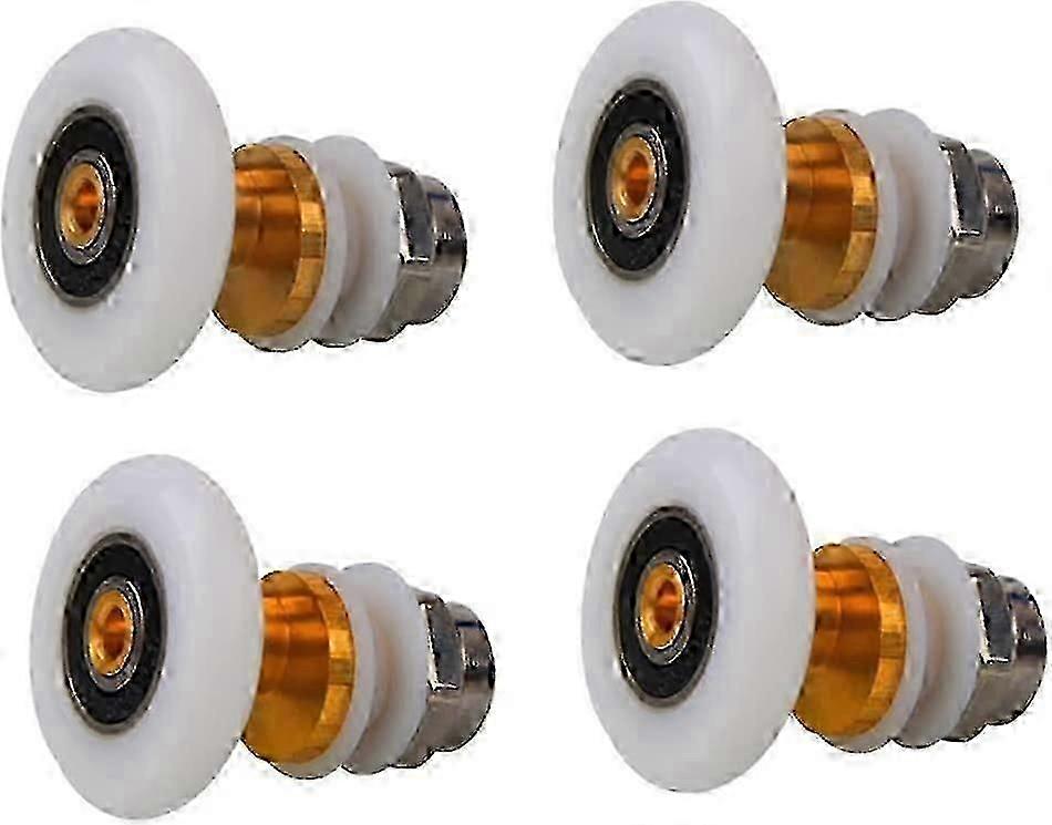 4-Pack Shower Door Rollers, 27mm Diameter