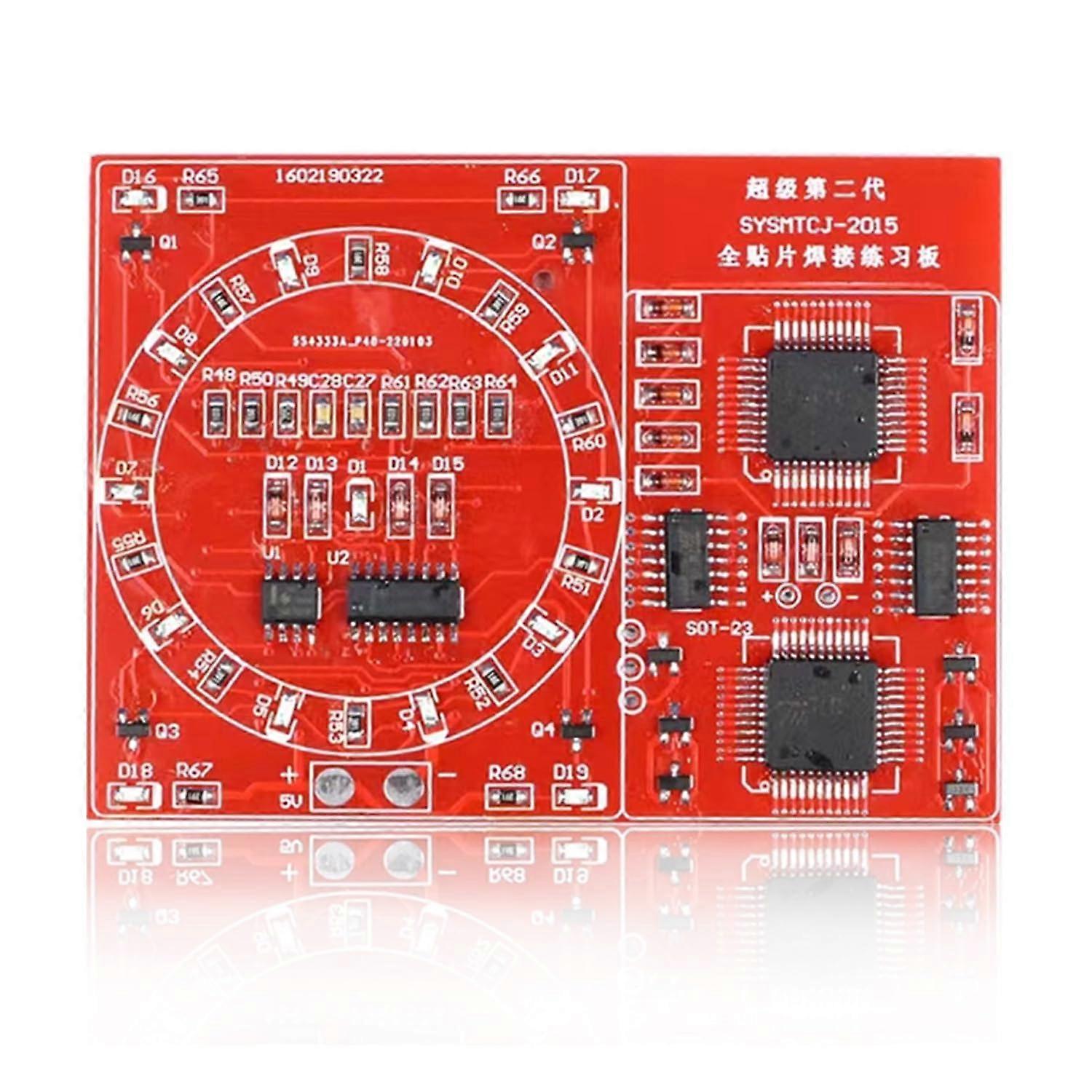 SMD Soldering Practice Kit for Beginners, DIY SMT Training Board with Compact Design and Easy Assembly