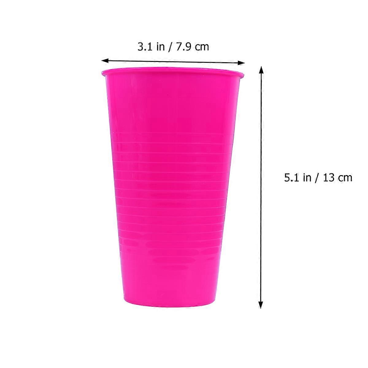 Anti Slip Juice Cup Plastic Drinking Cup for Drinking Use 12Pcs Red