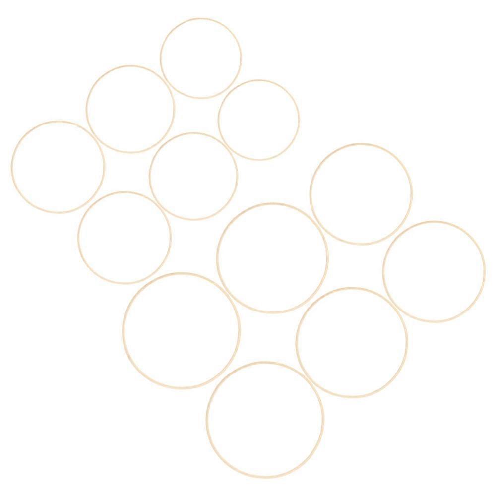 Dream Catcher Bamboo Rings for Macrame with 12Pcs Bamboo Rings for Crafting