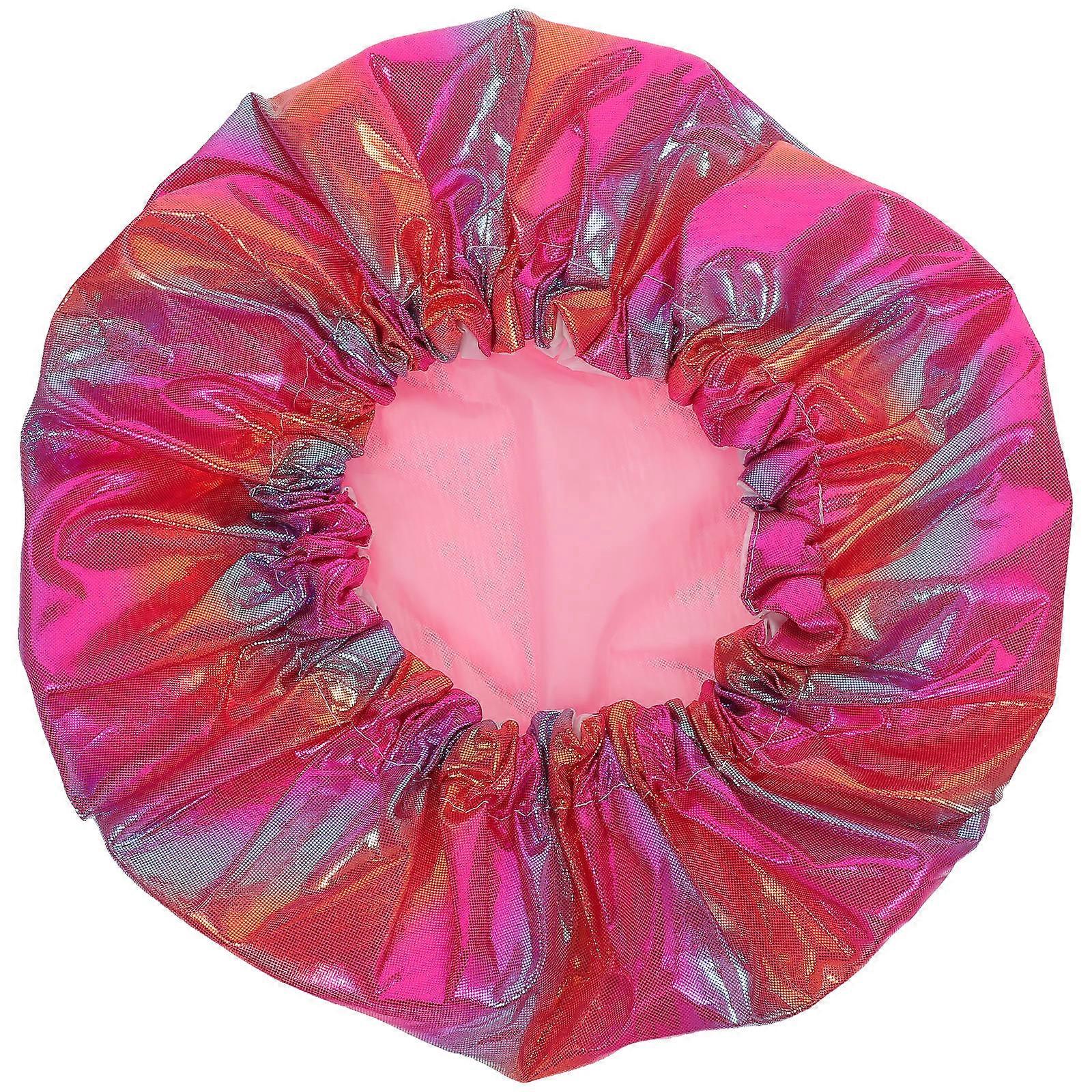 Waterproof Shower Cap Double-Layer Designed for Home Use with Multi Colors