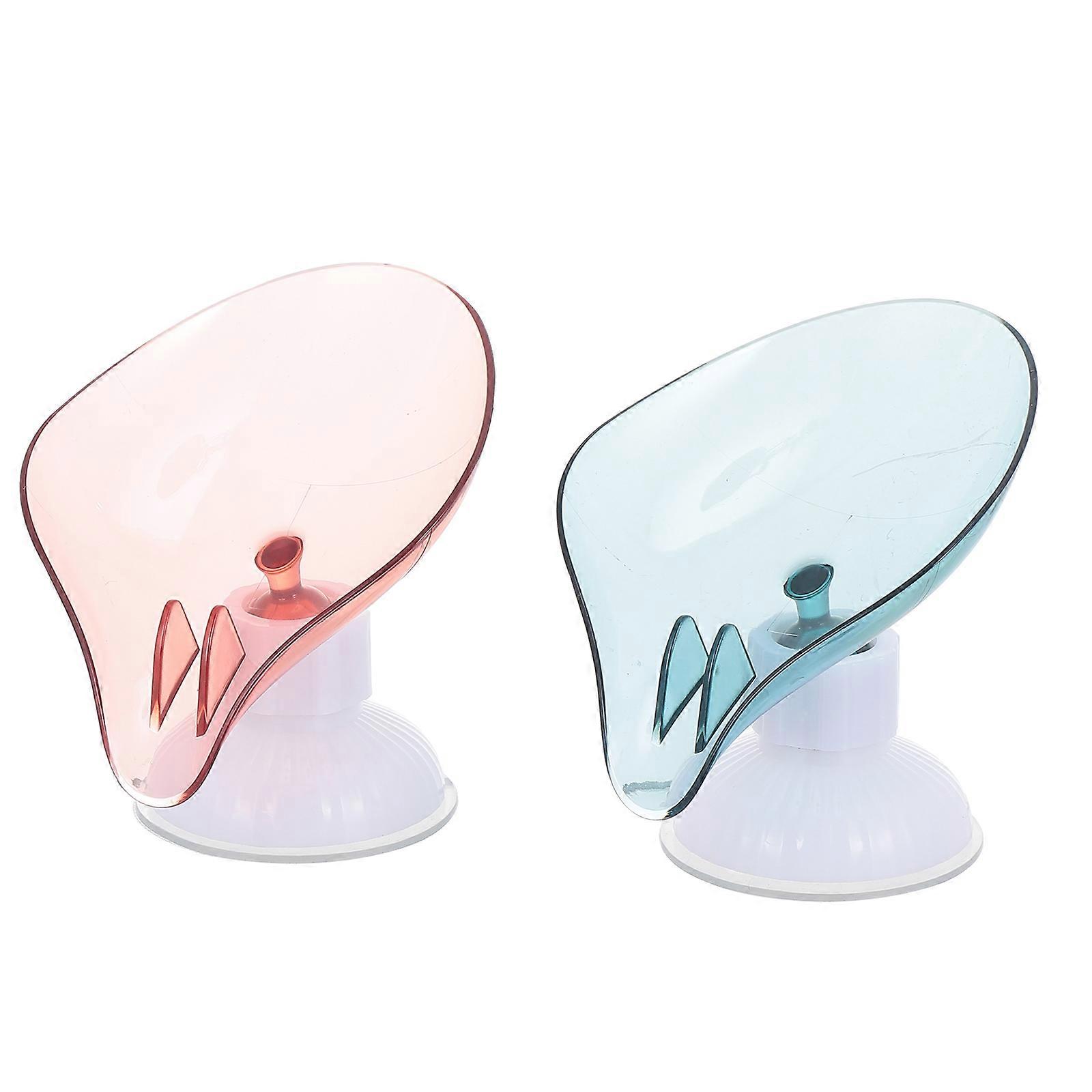 Assorted Color Soap Dish Suction Holder for Handmade Soap Stand 2Pcs
