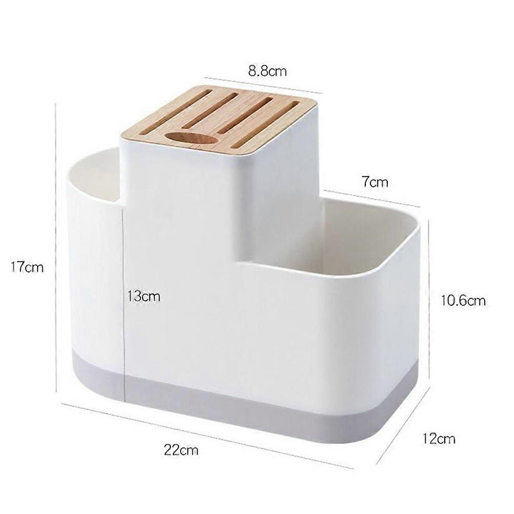 Kitchen Storage Rack Flatware Organizer Drain Inserted Block Cutlery Holder