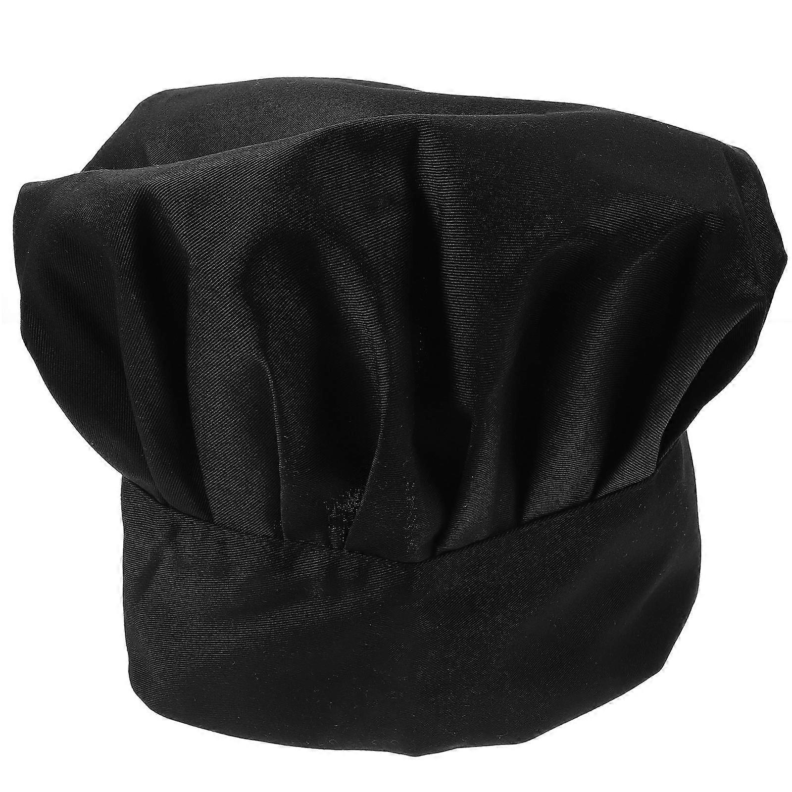 Chef Kitchen Hat for Hotel Use Cotton Cloth Kitchen Working Hat Elastic