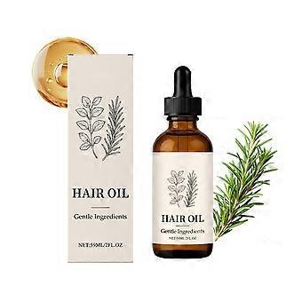 Huile capillaire au romarin pour la croissance des cheveux et le soin du cuir chevelu, soin bio non gras pour cheveux secs et abîmés, 60 ml