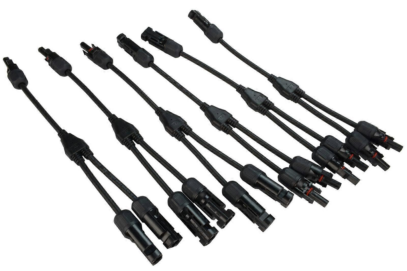 Solar Panel Y Branch Connector MC4 Splitter 30A MMF FFM Set for Quick Parallel Connection