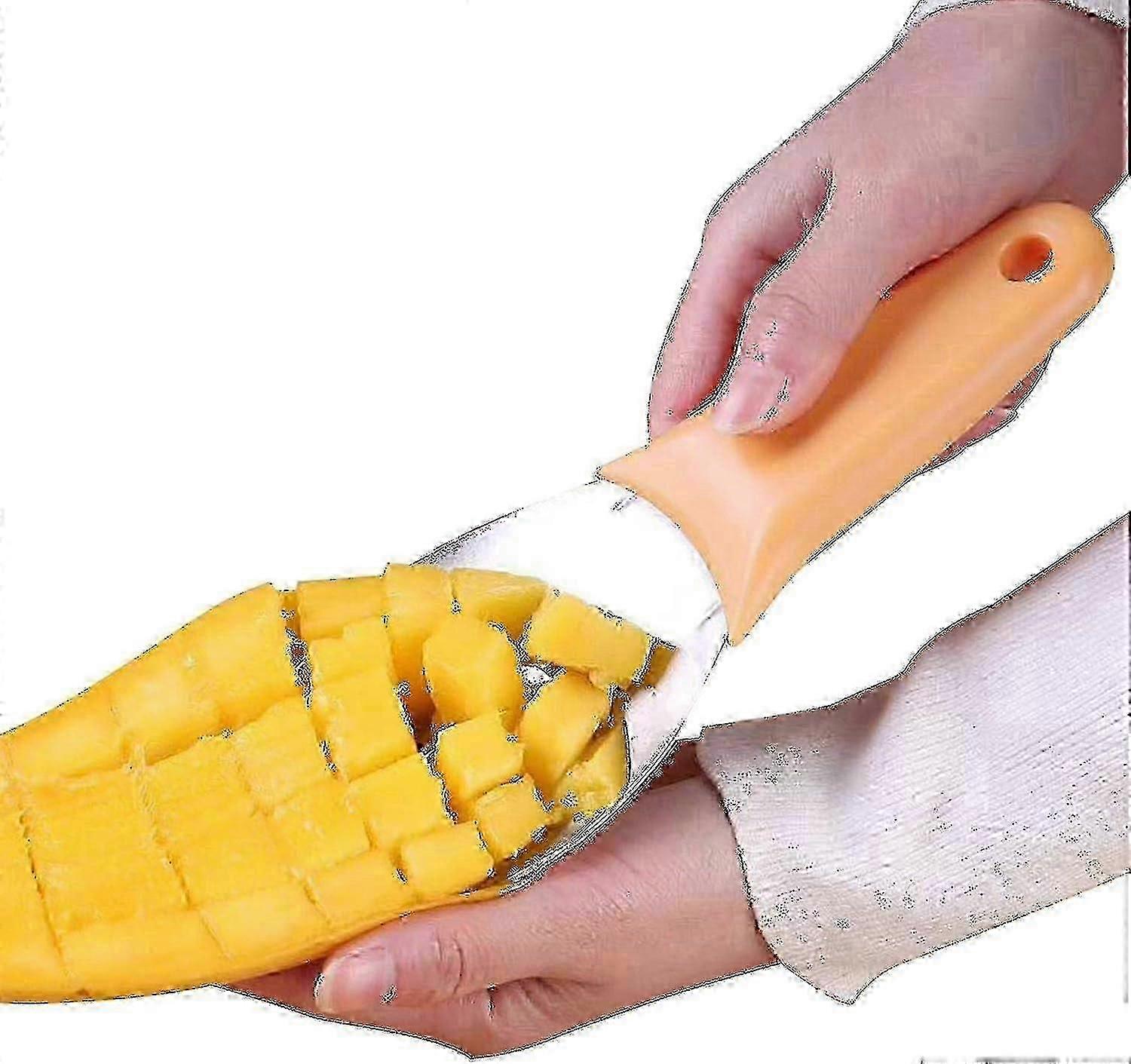 Stainless Steel Mango Slicer & Multi-Fruit Corer Tool Set for Kitchen Use