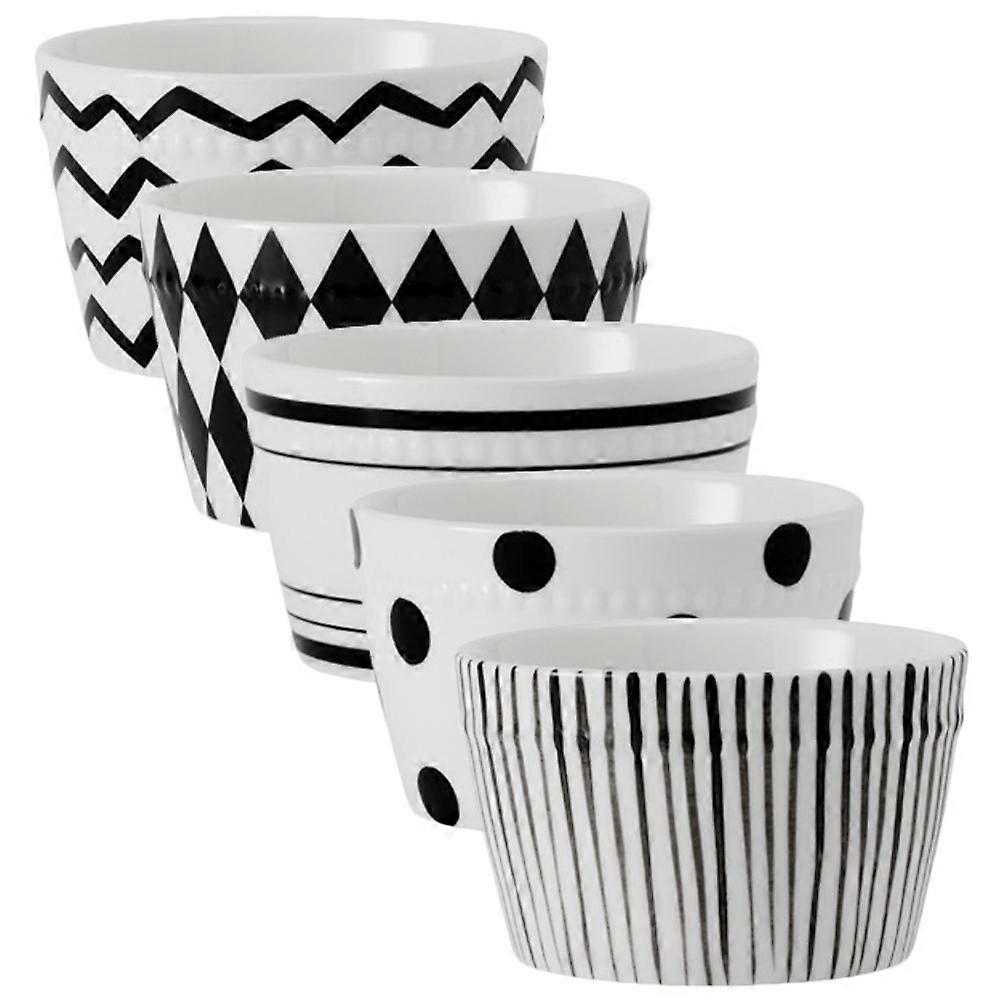 Ceramic Rice Bowl for Storage Use 5Pcs Multi-Function Serving Bowls