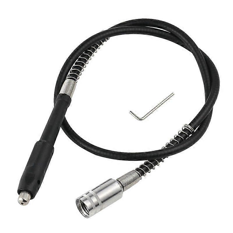 Flexible drill extension shaft keyless chuck compatible tool attachment accessory