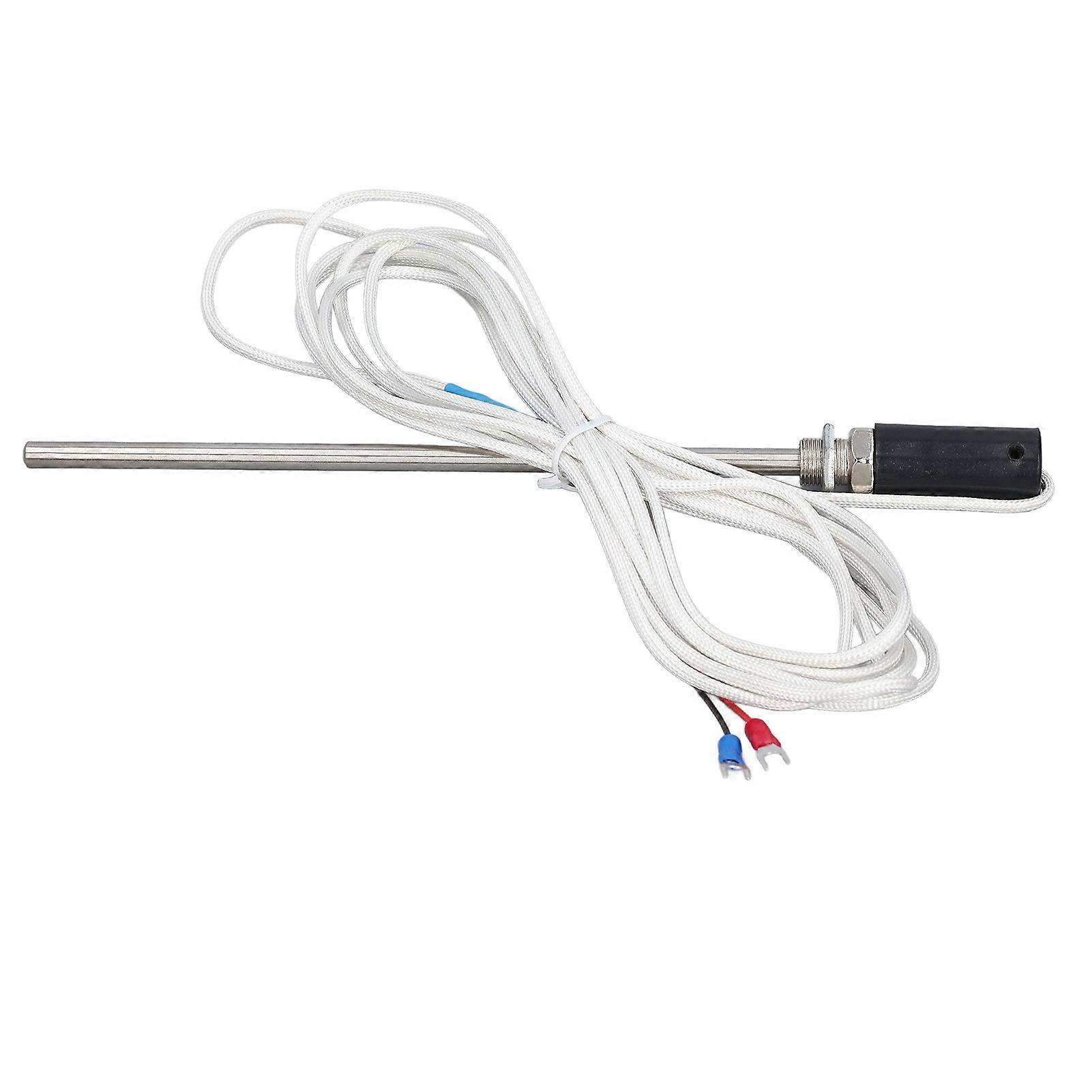 Temperature Sensor Probe Replacement Stainless Steel K Type Digital Temperature Transmitter Extension Cable 4m