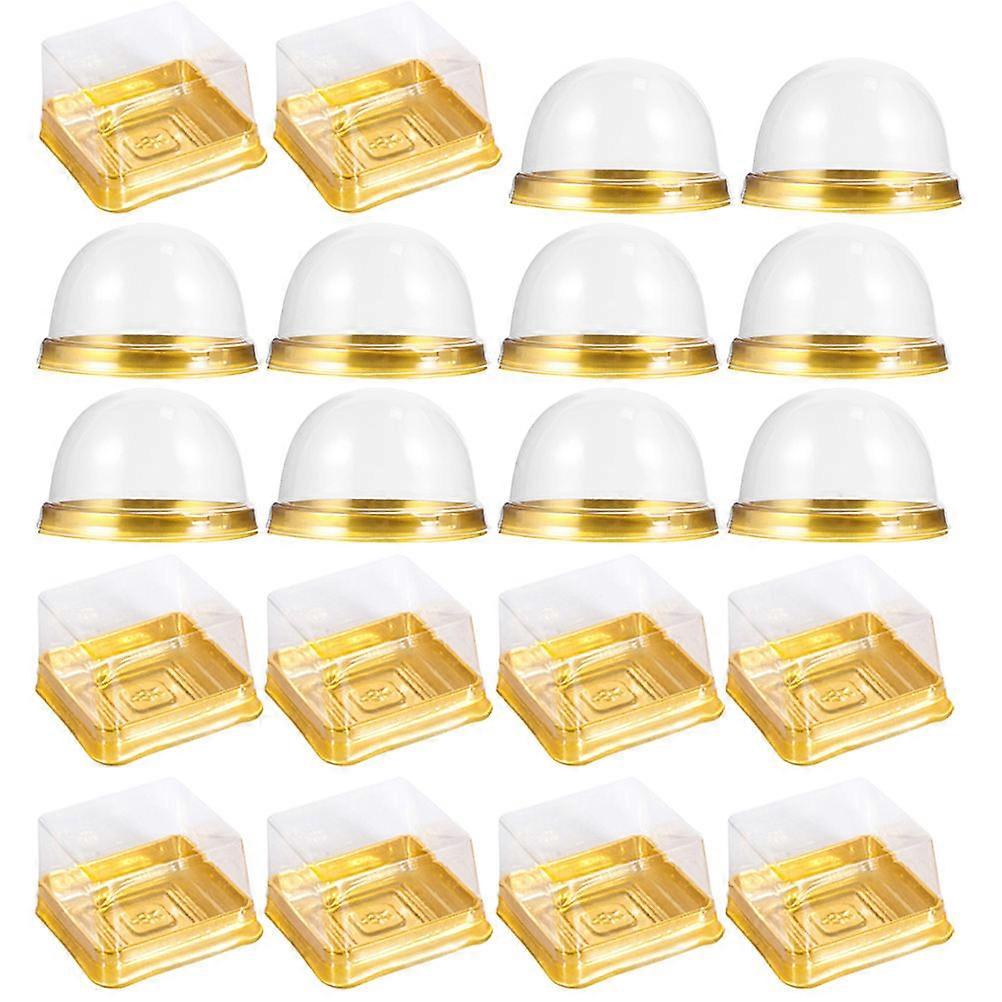 Assorted Color Cake Packing Cases for Storage 100Pcs Plastic Cake Packaging Boxes