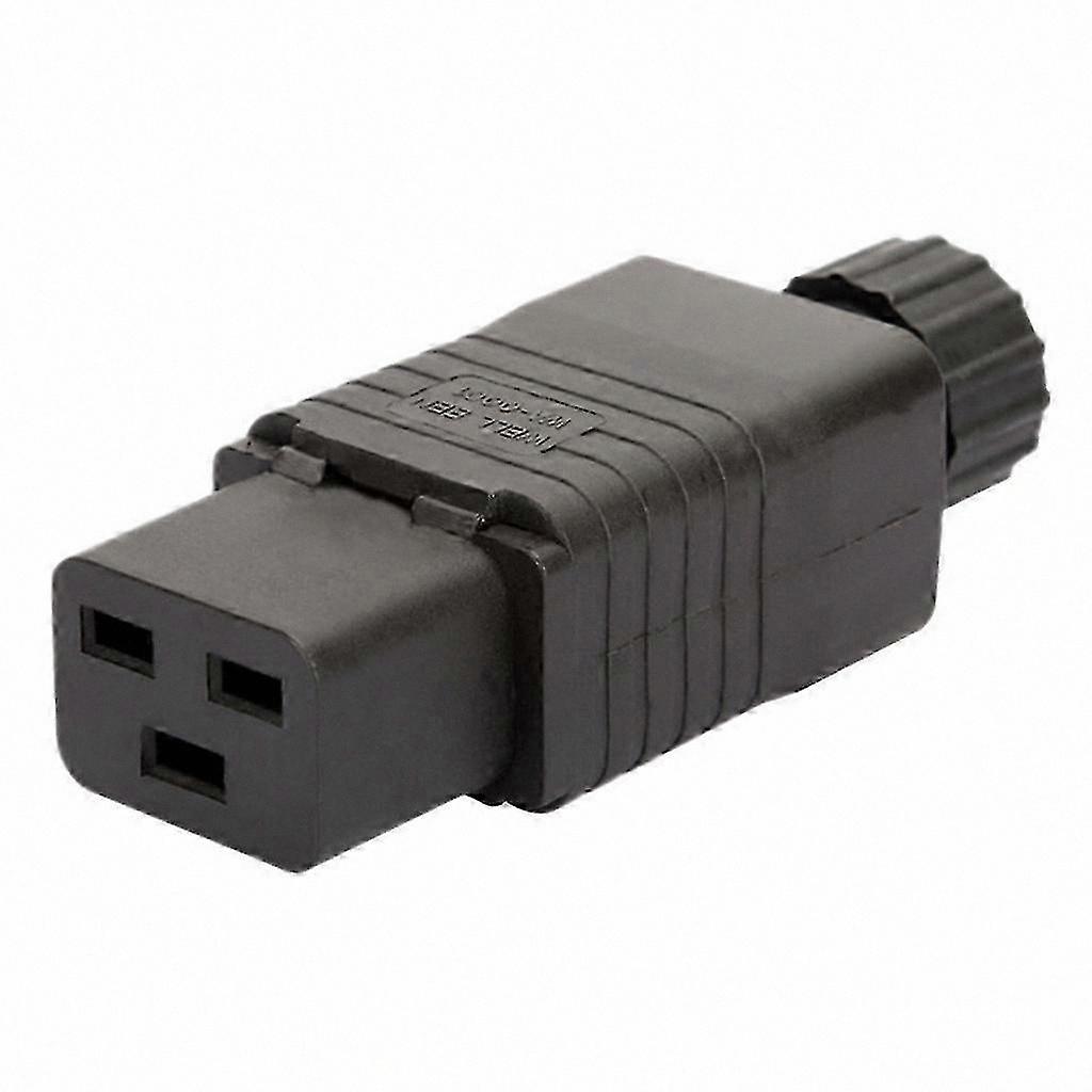IEC 320 C19 Female Connector Plug, 16A 250VAC Rewirable Socket, Durable C19 Plug