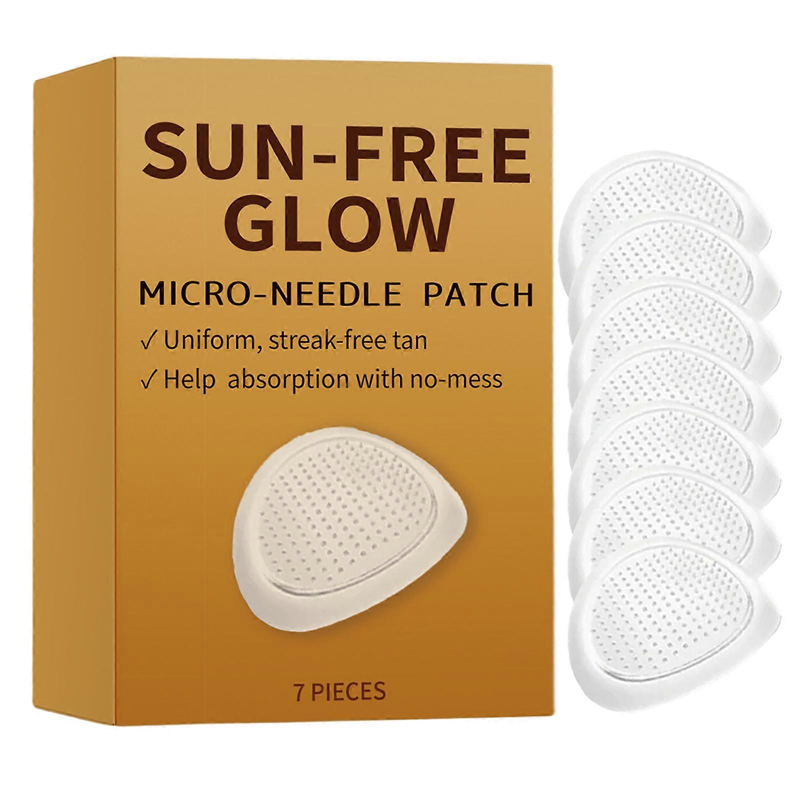 Sun-Free Glow Tanning Micro-Needle Patch, Gentle Formula Self-Tanning Patch Microneedles Tanning Patch