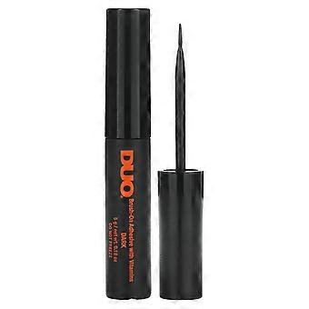 DUO, Brush On Striplash Adhesive, Dark Tone, 0.18 oz (5 g), 4-Pack