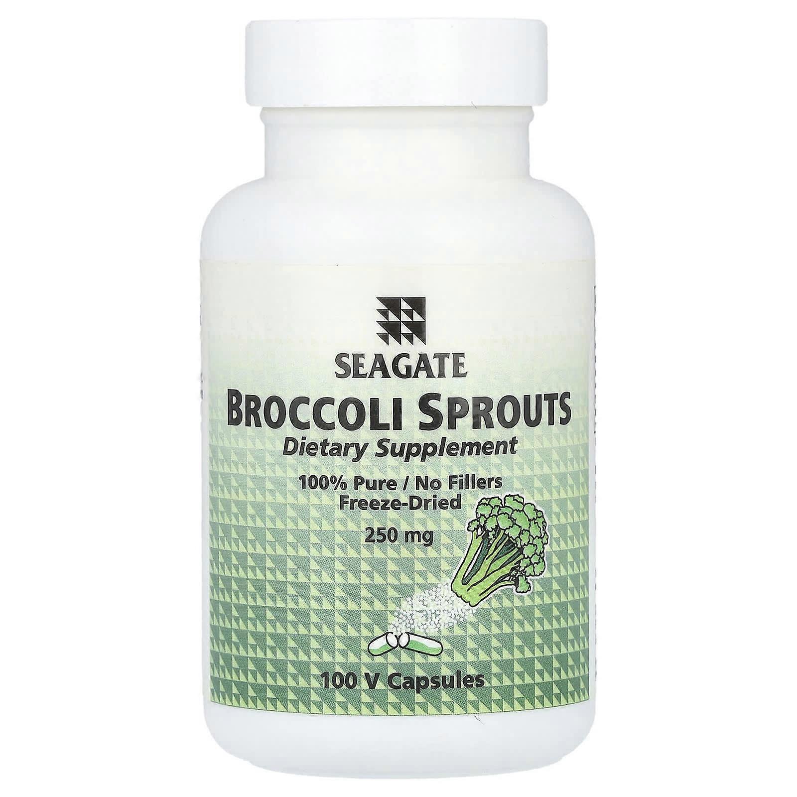 Seagate, Broccoli Sprouts, 250 mg, 100 V Capsules