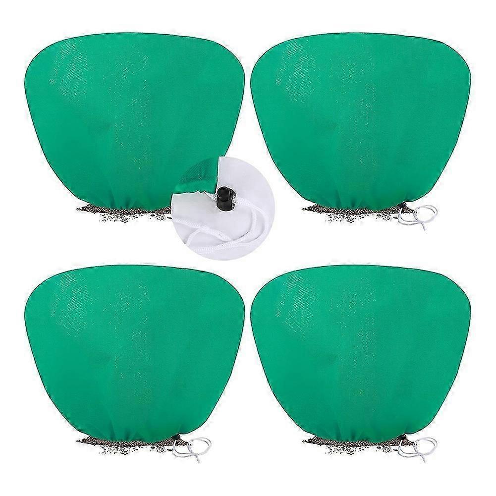 4Pack Winter Plant Protection Covers with Drawstring
