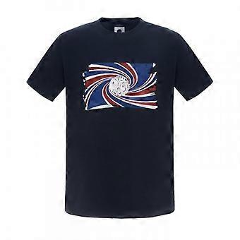Smuk Grøn Herre T-shirt med Swirl Logo