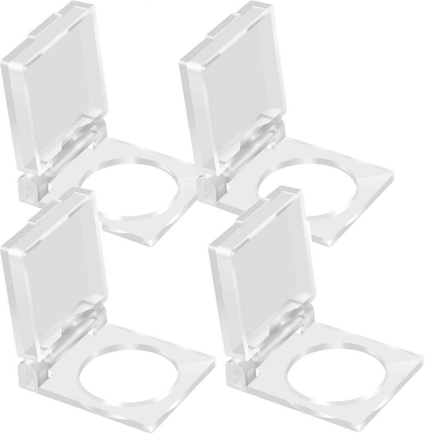 16mm 4pcs Plastic Push Button Switch Protection, Safety Button Cover (Transparent)
