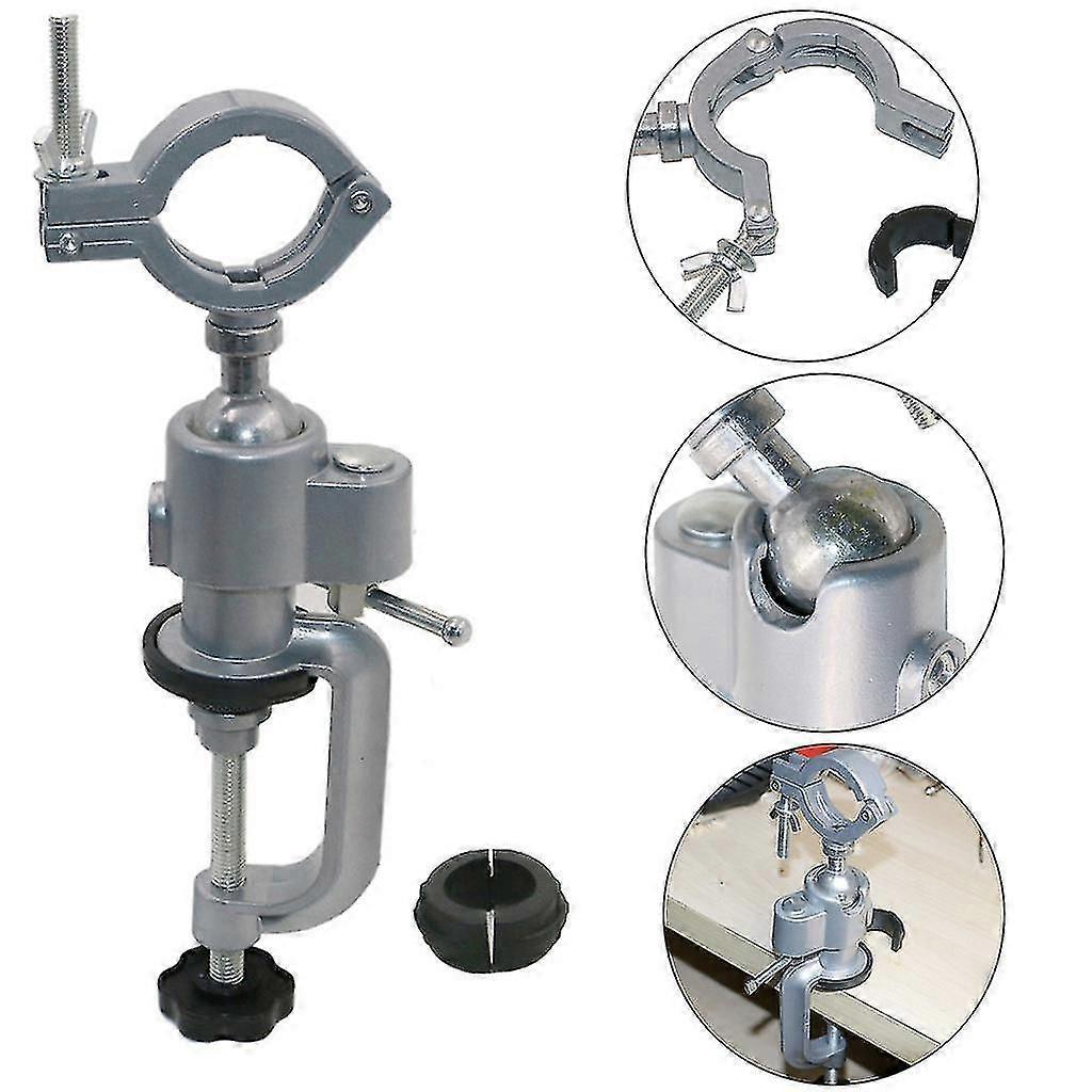 Diy Tool Mini Small Table Vise 360 Degrees Rotating Micro Vise Silver