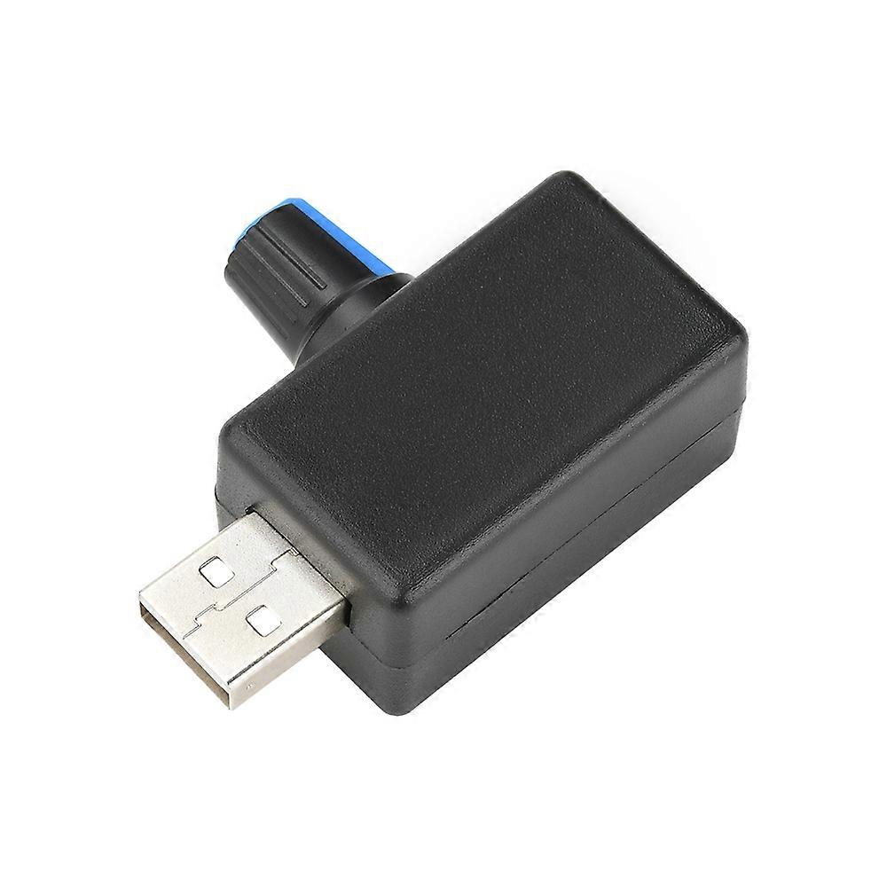5V USB Fan Speed Controller, DC 4-12V 5W, Stepless Inline Knob, Quiet Variable Control