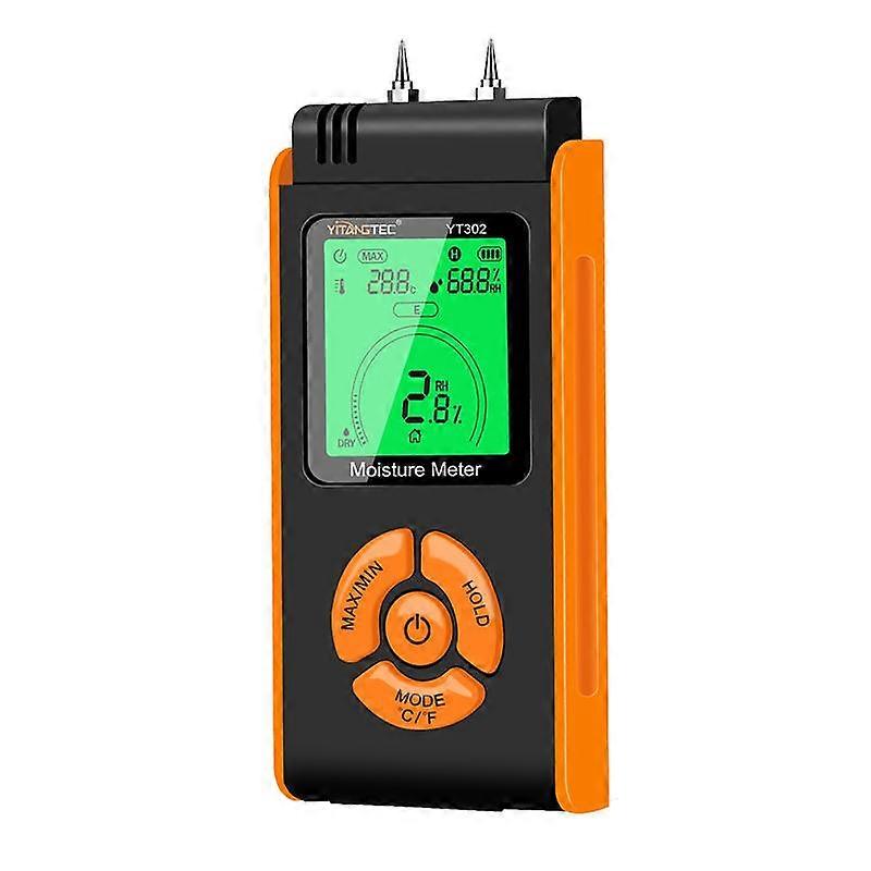 YT302 Metal Probes Eood Moisture Meter Supports Temp & RH Testing