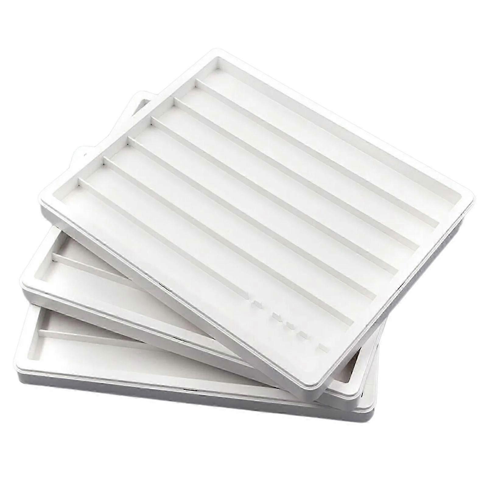 Stackable Keycap Owner With Clear Layer Plastic Storage Container Efficient Plan For Office Optimization  White SL