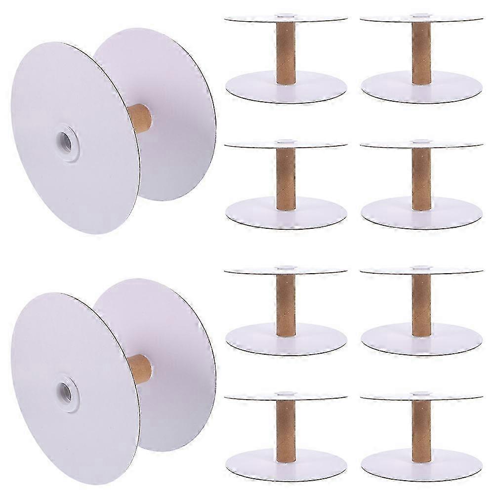 20Pcs Empty Wire Spools Removable Paper Sewing Spools Thread Spools Embroidery Weaving Bobbins
