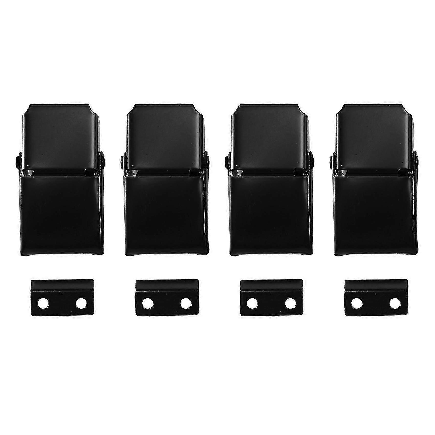 4 Pcs A27 Black Concealed Toggle Loaded Latch Catch Clamp compatible with Case, Toolbox,Cleaner,Cabinet Boxes
