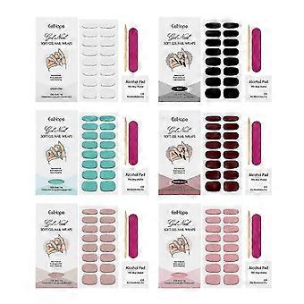 Nagelsticker-Set, einfache Gel-Nagelkunst, langanhaltend, trendige Maniküre, 1 Set
