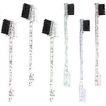 Multi-Ended Eyebrow Brush 6Pcs for Hairline and Brow Grooming Use