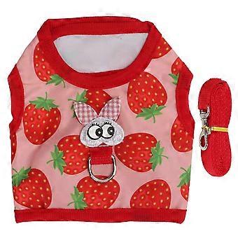 Vêtements pour petits animaux de compagnie, gilet avec sangle de traction pour hamster Totoro, ours doré, lapin, M