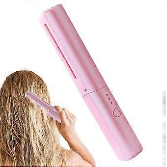 Travel Wireless Hair Straightener Brush with Long Battery Life & Multiple Temp Settings