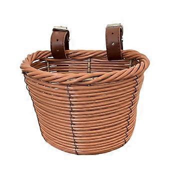 Woven Bike Basket with Straps Handwoven Front Bike Basket with Straps