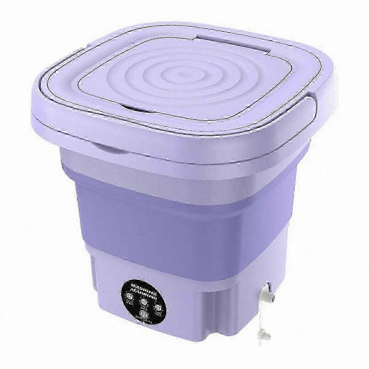 Compact 8L Portable Washer with Spin Dryer Function for Small Spaces