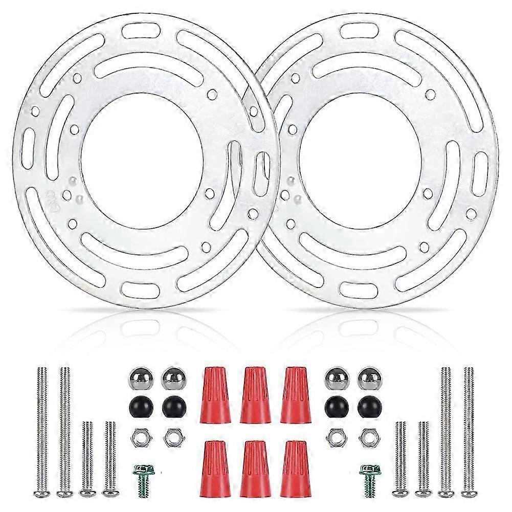 2 Pack Light Fixture Mounting Brackets, Ceiling Light Mounting Plate, Wall Light Mount Blocks with VS