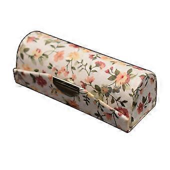 Lipstick Box with Mirror Floral Print Vintage Women Chinese Style Retro Lip Glosses Storage Box for Daily Life KAESI