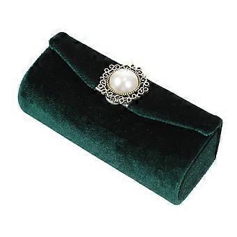 Retro Style Lipstick Box for Storage Use Cloth Lipstick Case Mirror