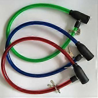 Bicycle Lock Steel Cable Lock Outdoor Bike Anti-theft Locks Electric Scooters Motorcycles Security Lock Accessories with 2 Keys