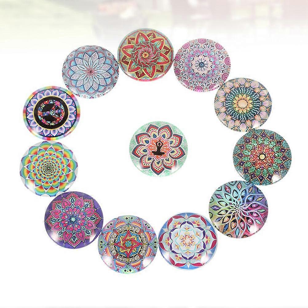 Lotus Pattern Patch Delicate Glass Patches for DIY Projects 20Pcs Set