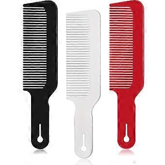 3 Pack Barber Combs Clipper Comb Flat Top Clipper Comb Grzebienie do strzyżenia włosów Idealne do strzyżenia maszynki do strzyżenia i płaskich topów, Barber Styling Comb Special Haircut Co